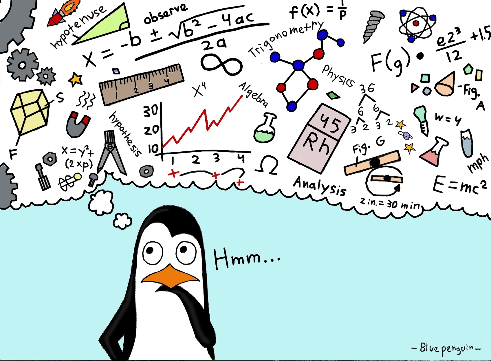 pinguino scienziato