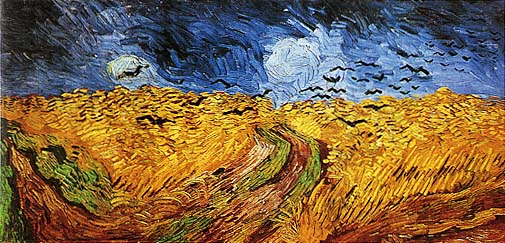 Campo di grano con i corvi, Vincent Van Gogh
