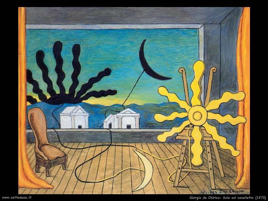 Giorgio De Chirico, Sole sul cavalletto