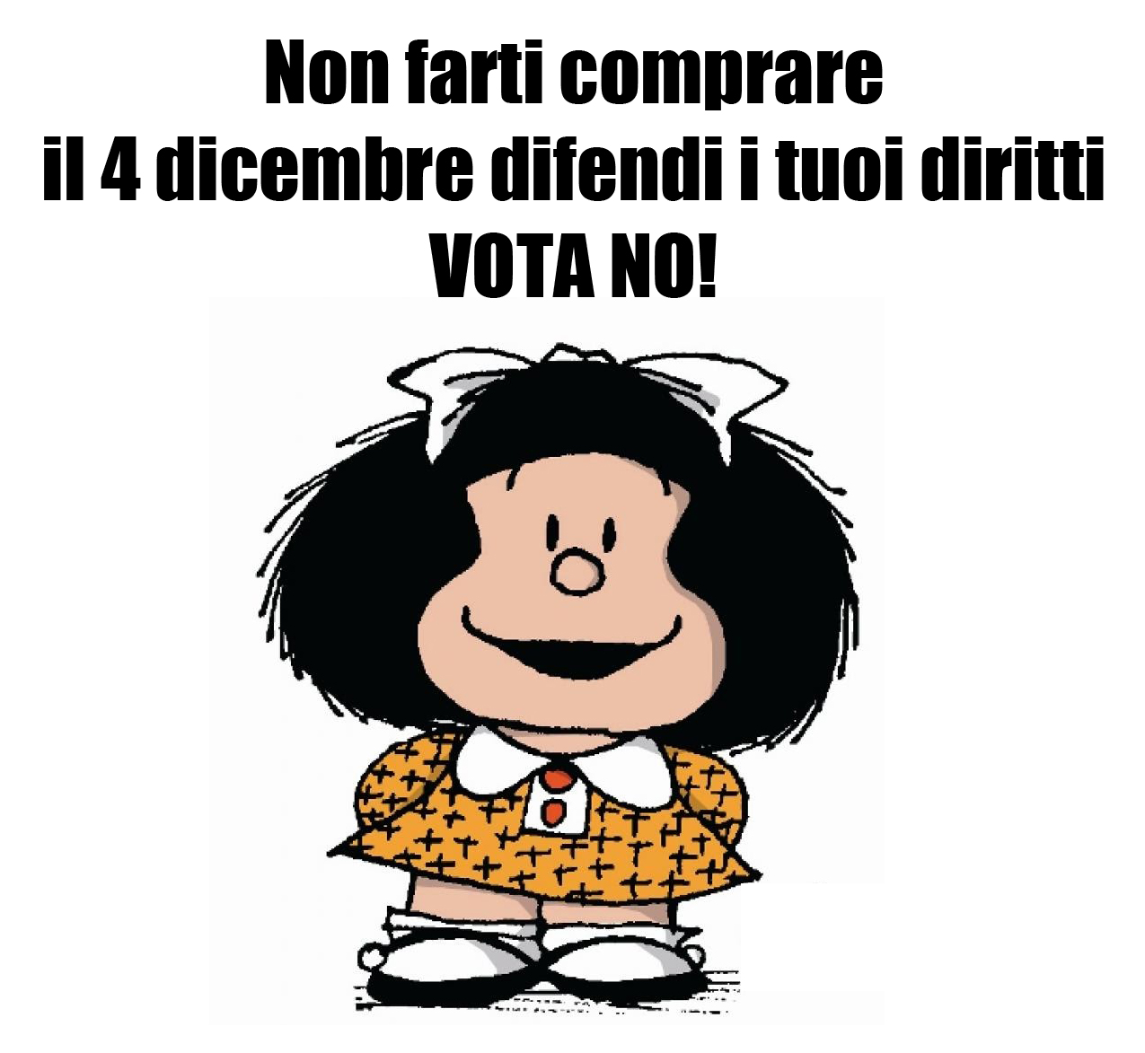 Mafalda Vota NO