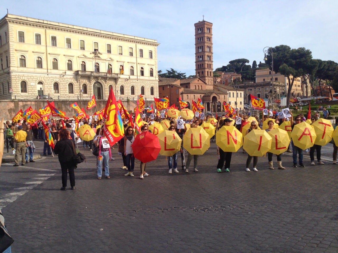 Protesta asili nidi Roma