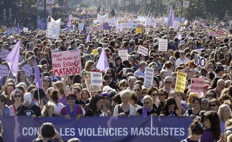 Manifestazione donne in Spagna